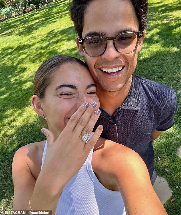 Danny then got down on one knee in August last year, while Matilde took to her Instagram to show off her huge diamond ring