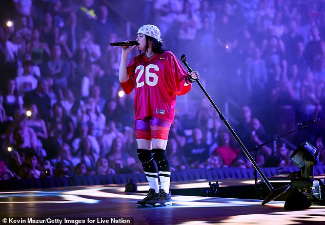 Meanwhile, Billie is in the middle of her first tour without her big brother by her side and next time she will bring her 83 date Hit Me Hard and Soft: The Tour to the PPG Paints Arena in Pittsburgh, PA on Sunday evening (pictured September 29)