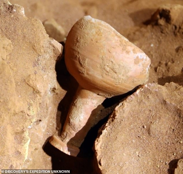 'History imitates art': among the artefacts was a ceramic chalice resembling the shape of the Holy Grail (photo)