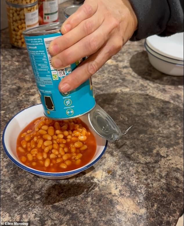 I choose a selection. Beans of course, because that's where it all started. But I opt for a normal can of Heinz instead of their special Upside Down can