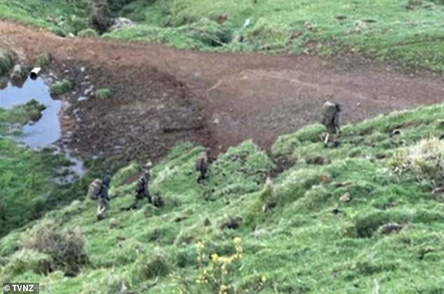 The father and three children, who have not been seen for three years, were spotted on the west coast of New Zealand (pictured)