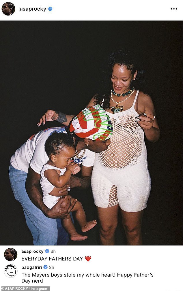 The mother of two shares sons RZA, two, and Riot, one, with 36-year-old ASAP