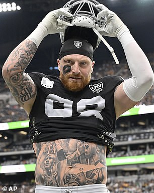 Las Vegas Raiders defensive end Maxx Crosby