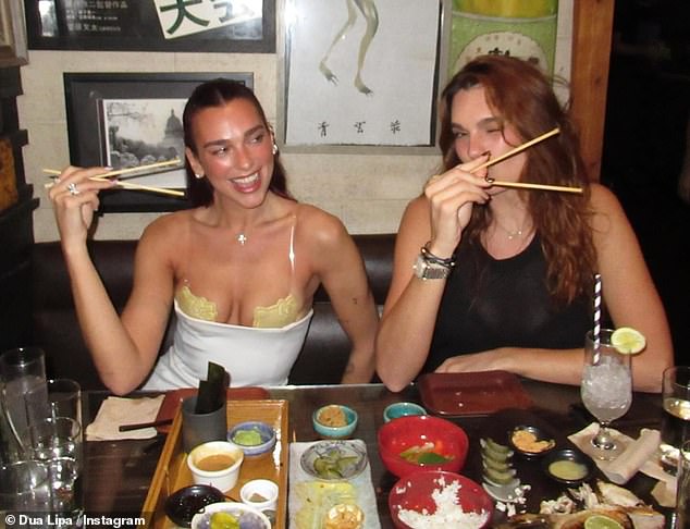 She seemed to have a blast during her trip to the US as she shared memories of a fun outing to a sushi restaurant