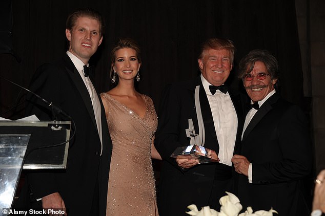 Eric, Ivanka and Donald Trump are seen with Rivera in 2012