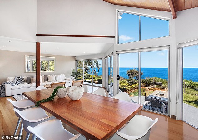 The house offers ocean views from almost every room