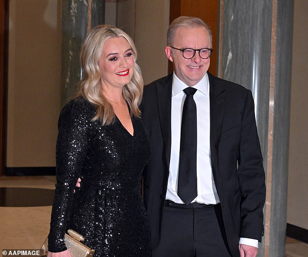 Mr Albanese will share the $4.3 million clifftop home with his fiancée Jodie Haydon, whose 'Coastie' family has lived in the area for generations (the couple are pictured together)