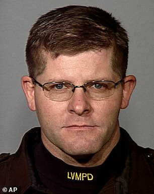 Michele Fiore is accused of spending money for a statue of Vegas cop Alyn Beck (pictured) on rent, bills and her daughter's wedding