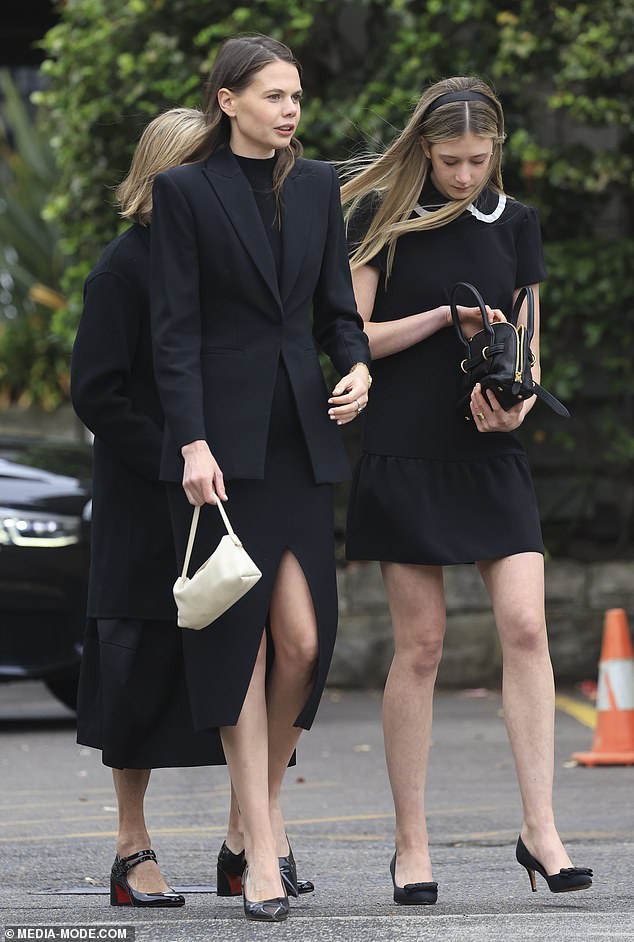 Sunday Rose was spotted arriving alongside her cousin Lucia Hawley, the daughter of Nicole's sister Antonia