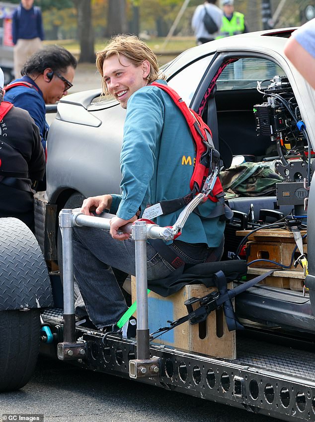 Butler also relieved himself while at one point sitting in a camera rig between takes of the adaptation of Charlie Huston's 2005 novel of the same name.