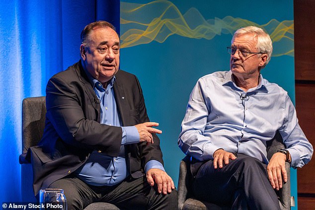 Conservative MP David Davis, right, was a close friend of Salmond