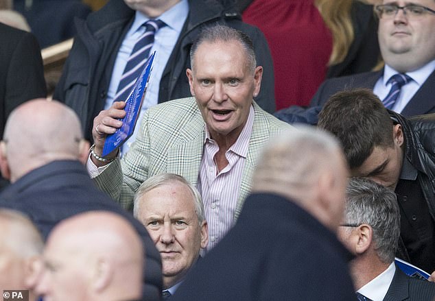 Gascoigne, pictured at Ibrox, claims he is not getting the same treatment from Rangers