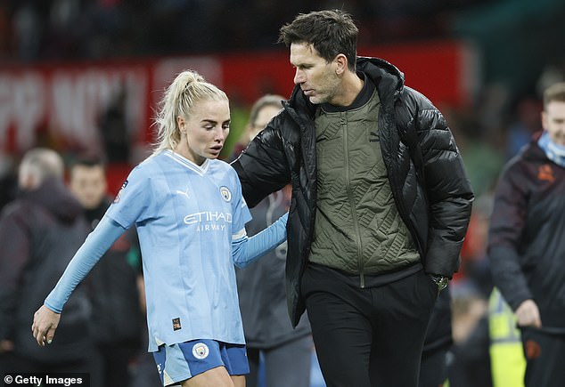 Chloe Kelly retains her place despite lack of playing time at Man City amid a rift in her relationship with manager Gareth Taylor