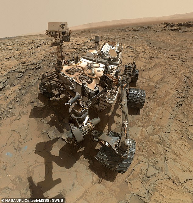 Scientists have used rovers such as Curiosity (pictured) to study the surface of Mars. But even a single visiting human could leave behind infections that these sensitive machines would detect