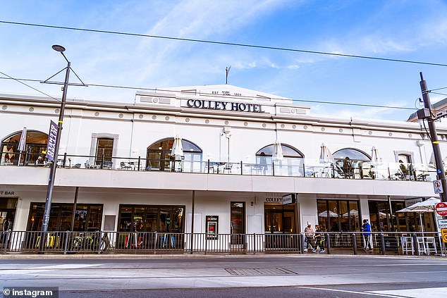 The Colley Hotel (pictured) in Glenelg has a general policy against serving customers with facial tattoos that cannot be covered