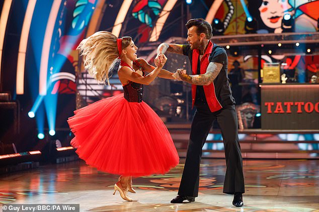 Pete and Jowita earned a total of 29 out of 40 points after dancing a Quickstep to The Jam's A Town Called Malice this weekend