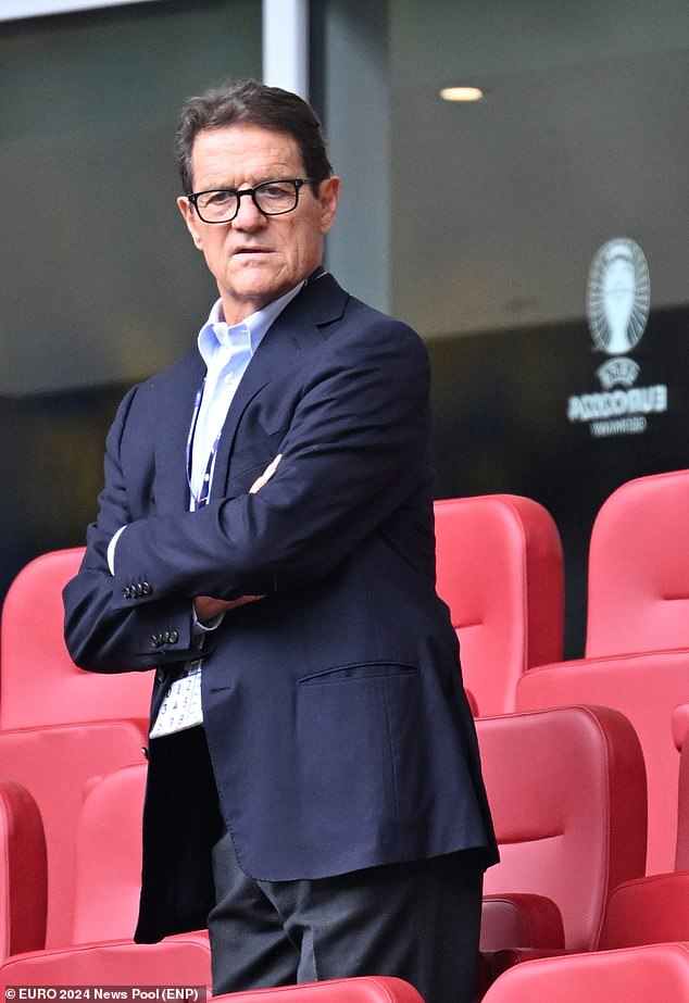 The German is England's first non-English boss since Fabio Capello (pictured) quit in 2012