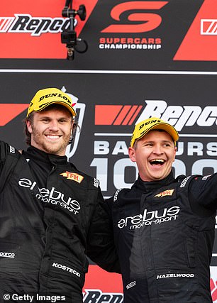 After the victory on Mount Panorama, Kostecki (left) stated that the Erebus team member had been taken to hospital