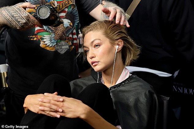 Hours before storming the 2024 runway, the models – including Gigi Hadid – allowed cameras backstage as hairstylists and make-up artists transformed them from bare-faced beauties to full-on glam vixens