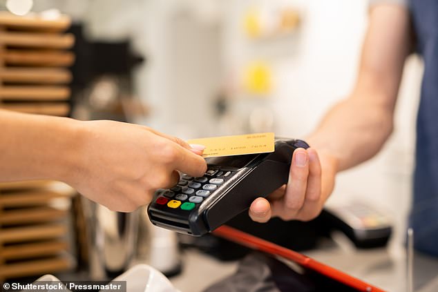 With contactless payment with Visa and Mastercard, the charge can be 0.5 to 1 percent per time for debit cards and 1 to 1.5 percent for credit cards (stock image)