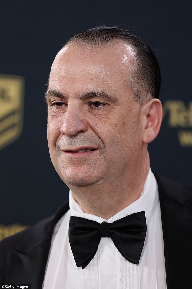 Footy supremo Peter V'landys (pictured) had a simple answer when Daily Mail Australia asked what he would do if the Penrith star tried to leave: 'I would tackle him'