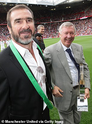 Cantona and Ferguson pictured during Paul Scholes' testimony in 2011