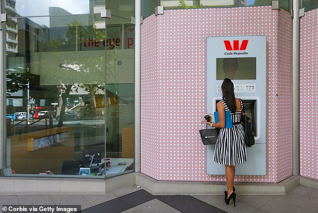 To make matters even more difficult for those who prefer cash, half of the ATMs used in Australia have been demolished since 2019 (Photo: An ATM in Sydney)