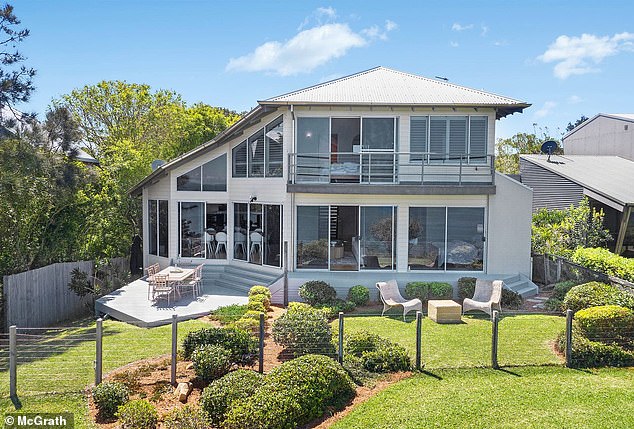 Mr Albanese's new clifftop home (pictured) in Copacabana, on the New South Wales central coast, is set on 790m² of land and a short walk from the beach