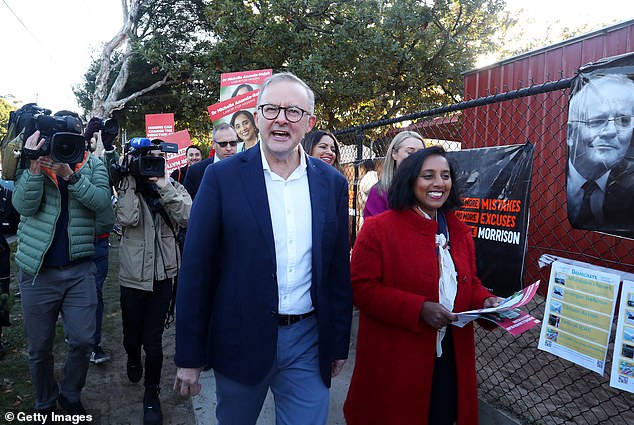 Dr. Michelle Ananda-Rajah will be seen with Anthony Albanese in May 2022