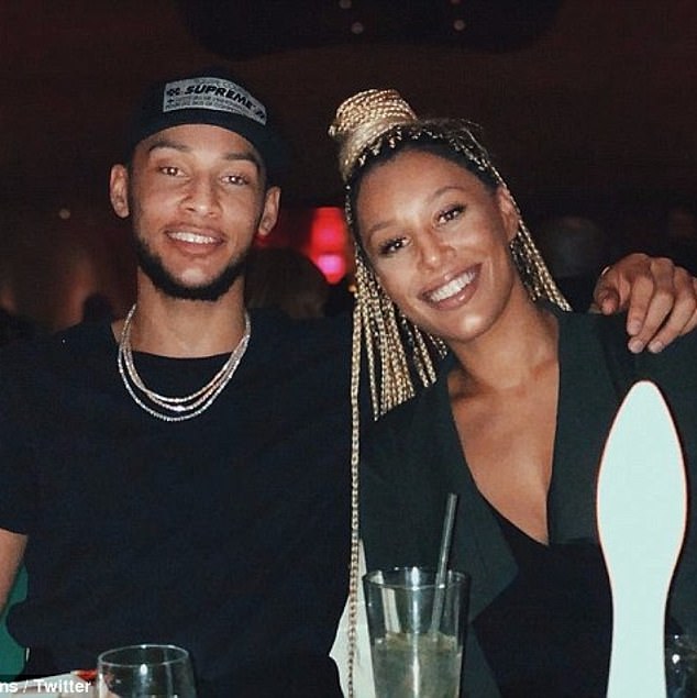 Ben Simmons is pictured with his sister Olivia