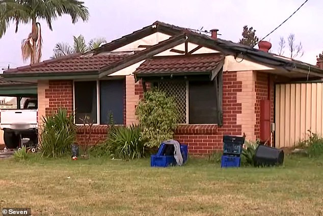 Dana said there was a knock on the door and when she was about to answer it, a police officer had already jumped the fence into her backyard. Dana's house is pictured