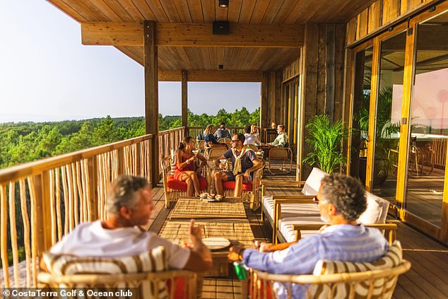 The CostaTerra Golf and Ocean Club (pictured) is a luxury resort an hour south of Lisbon on Portugal's picturesque Atlantic coast