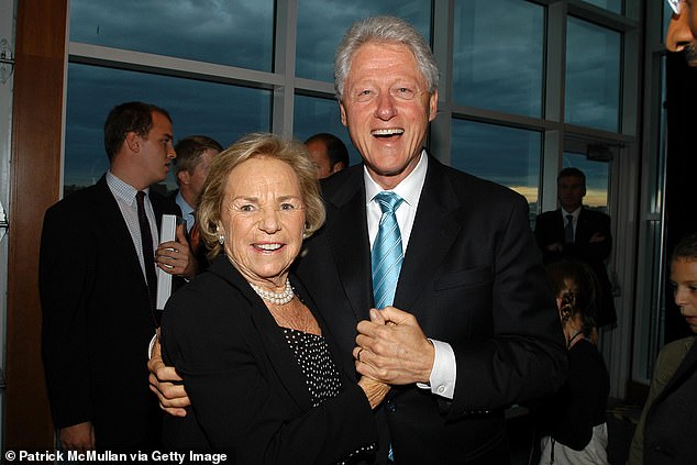 Ethel Kennedy and Bill Clinton attend an event together in 2006