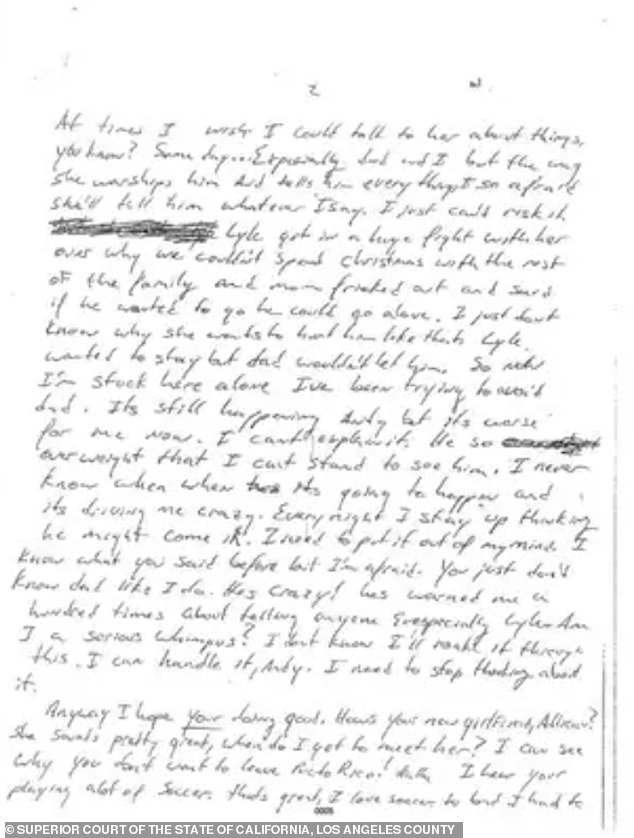 The brothers' attorney, Mark Geragos, provided Gascon with new evidence of a letter Erik Menendez wrote to his cousin, saying he was still being raped by his father eight months before the murder.