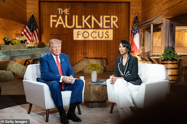 Trump joined Fox host Harris Faulkner for a women-focused town hall in Georgia that aired on the network hours before Harris' interview