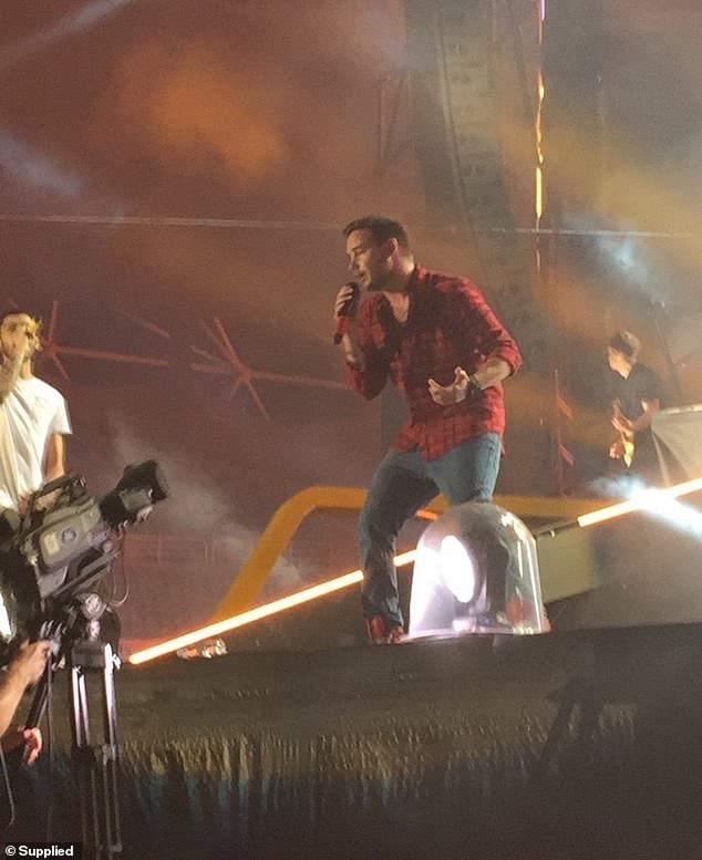 Pictured is a photo I took of Liam at a concert in Australia in 2015 (Niall is pictured on the left)