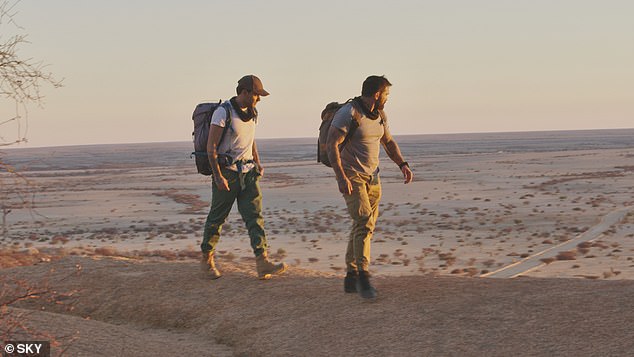 They spent three days in Namibia filming the series and forged a strong bond by running from lions, surfing freight trains, rappelling and sleeping under the stars.