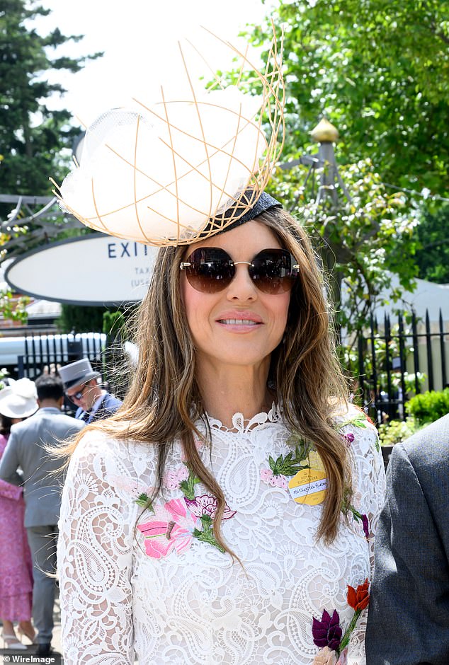 The glamorous duo will be at the Flemington circuit for two days as guests of the Victoria Racing Club. Pictured: Elizabeth at Royal Ascot in Britain in June