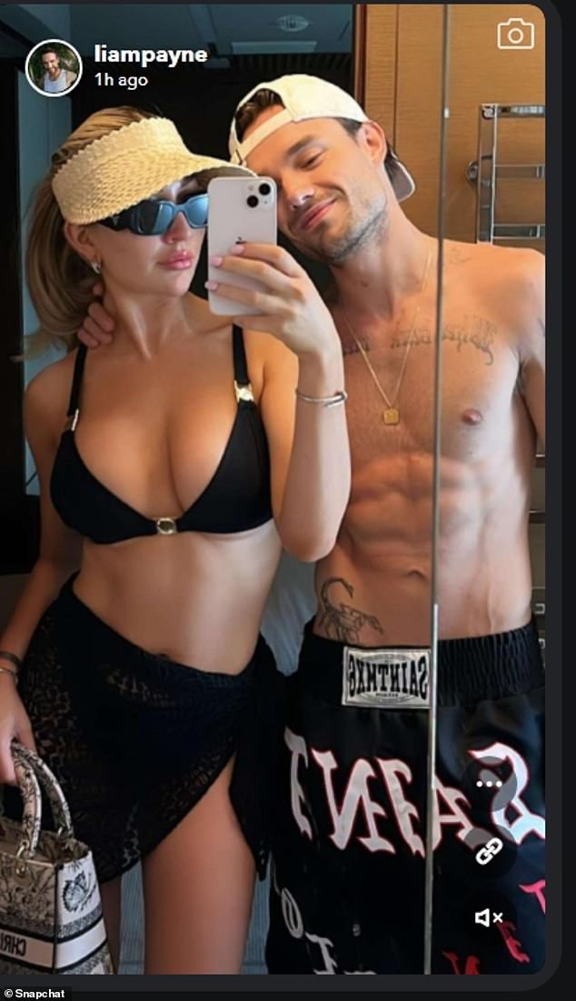 The former One Direction star fell from the third floor of the Casa Sur Palmero hotel in Buenos Aires, Argentina on Wednesday (pictured with Kate in his latest social media post)