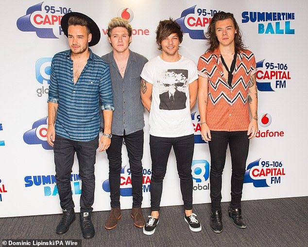 (From left) Liam Payne, Niall Horan, Louis Tomlinson and Harry Styles of One Direction in 2015