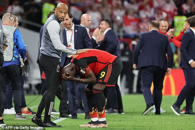 Former Belgium coach Thierry Henry consoled Lukaku during a difficult time in his career