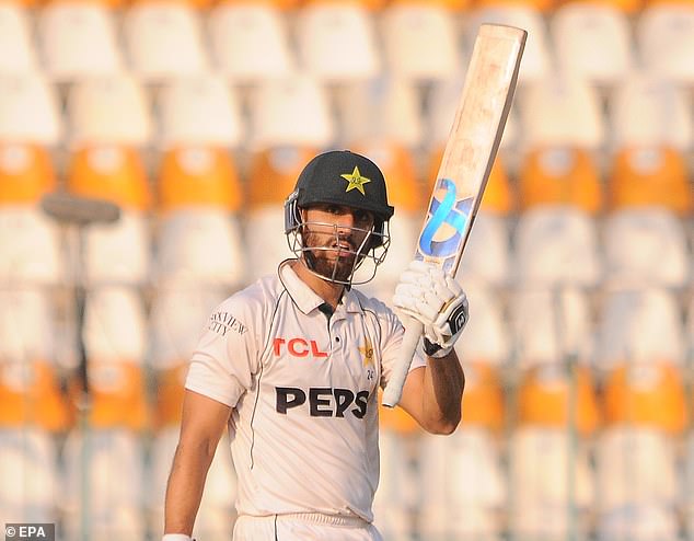 The delayed batsman, Salman Agha (pictured), made 63 and took the match away from England