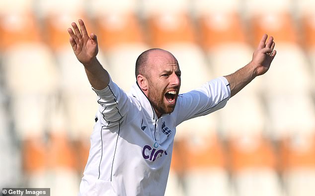 Jack Leach took three wickets as England's spinners threatened to get their team back into the match after falling behind by 75 runs in the first innings