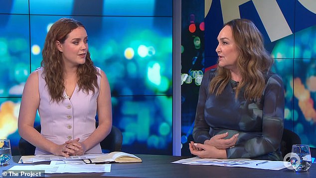 Georgie Tunny (left with Kate Langbroek) revealed the live studio audience was reduced to tears as they all shared their heartbreak over his death