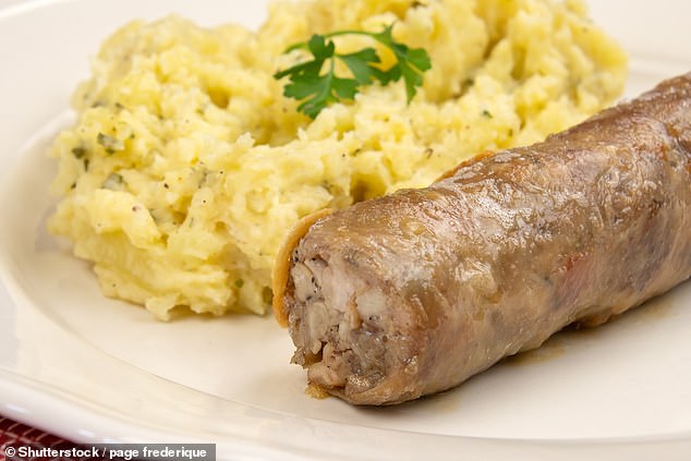 Andouillette sausage (photo above, stock image) is made from pig intestines and is not the same as andouille, a smoked sausage that is a Cajun specialty