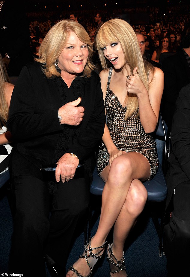 Taylor is currently on the final North American leg of her Eras Tour, which kicked off in March 2023 (photo with her mother Andrea 2010)