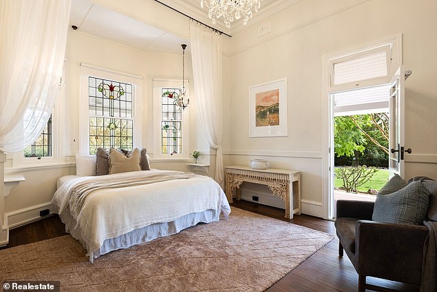 Each of the farm's four bedrooms has a lavish bathroom