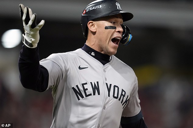 Yankees slugger Aaron Judge tied the game with a home run in the eighth inning