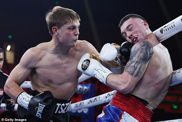 Nikita Tszyu (pictured left) also spoke with his father in person – for the first time in 11 years in Florida