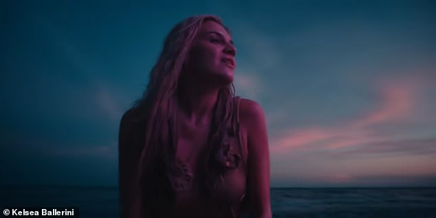 The clip featured stunning footage of the beach